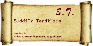 Sudár Terézia névjegykártya