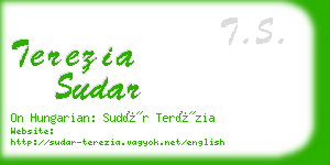 terezia sudar business card